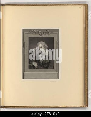 Johann Gotthard von Müller Porträt Friedrich Schiller. Kupferstich, Ätzung 1762-1830 , 1762/1830 Stockfoto