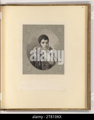 Johann Gotthard von Müller (Engraver) Porterly Jeémem Napoleon ROI Westfalen. Kupferstich, Ätzung 1762-1830 , 1762/1830 Stockfoto