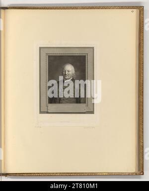 Johann Gotthard von Müller Porträt August Gottlieb Spangenberg. Kupferstich, Ätzung 1762-1830 , 1762/1830 Stockfoto