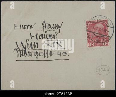 Egon Schiele (Verfasser in) Brief von Egon Schiele an Franz Hauer vom 8. Januar 1914. Tinte (schwarz) auf Papier 8. Jänner 1914 Stockfoto