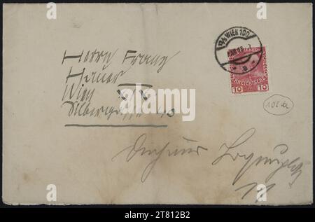 Egon Schiele (Verfasser in) Brief von Egon Schiele an Franz Hauer vom 9. Dezember 1913. Tinte (schwarz) auf Papier 9. Dezember 1913 , 9. Dezember 1913 Stockfoto