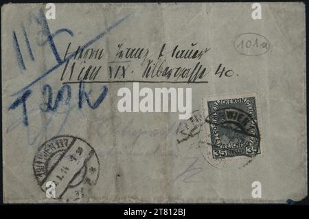 Egon Schiele (Verfasser in) Brief von Egon Schiele an Franz Hauer vom 25. Januar 1914. Tinte (schwarz) auf Papier 25. Jänner 1914 Stockfoto