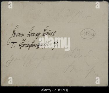 Egon Schiele (Verfasser in) Brief von Egon Schiele an Franz Hauer vom 24. Juli 1912. Tinte (schwarz) auf Papier 24. Juli 1912 , 24. 07. 1912 Stockfoto