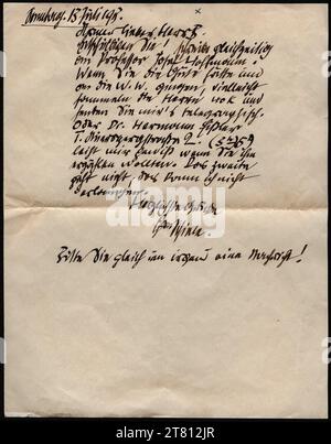 Egon Schiele (Verfasser in) Brief von Egon Schiele an Heinrich Benesch vom 13. Juli 1913. Tinte, Feder 13. Juli 1913 , 13. Juli 1913 Stockfoto