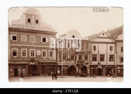 Egon Schiele (Verfasser in) Postkarte von Krumau von Egon Schiele an Heinrich Benesch vom 14. Oktober 1914. Bleistift, Tinte, Feder 14. Oktober 1914 , 14. 10. 1914 Stockfoto