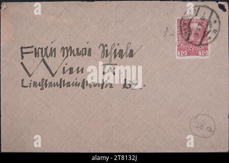 Egon Schiele (Verfasser in) Brief von Egon Schiele an Marie Schiele vom 2. Oktober 1914. Tinte (schwarz) auf Papier 2. Oktober 1914 , 2. 10. 1914 Stockfoto