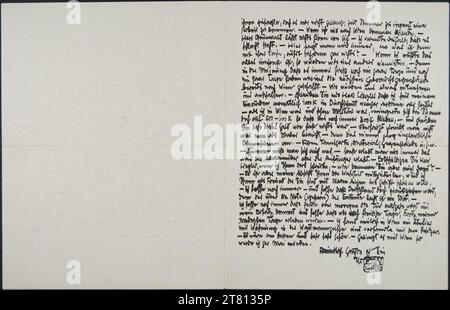 Egon Schiele (Verfasser in) Brief von Egon Schiele an Leopold Liegler vom 2. Januar 1917. Tinte (schwarz) auf Papier 2. Jänner 1917 Stockfoto