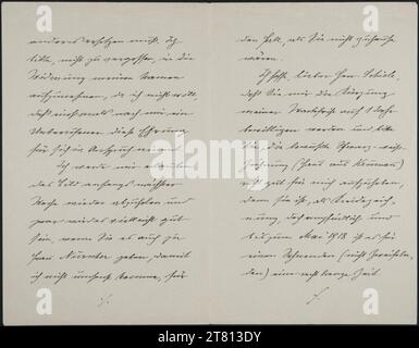Heinrich Benesch (Verfasser in) Brief von Heinrich Benesch an Egon Schiele vom 3. August 1917. Tinte (schwarz) auf Papier 3. August 1917 , 03. 08. 1917 Stockfoto