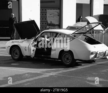 Varano, Italien - 11. November 2023: lancia fulvia zagato gruppo 4 Luxus- UND DREEM-AUTO AUF DER AUSSTELLUNG Stockfoto