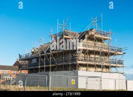 Die Restaurierung des Friarage Manor House und die Umwandlung in Apartments in Hartlepool Headland, England, Großbritannien Stockfoto