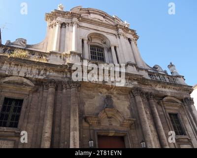 Chiesa di San Michele Arcangelo ai Minoriti römisch-katholische Pfarrkirche, Catania, Sizilien, Sizilien, Italien, Europa Stockfoto