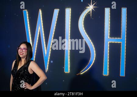 Rom, Italien, 17. November 2023 - Fawn Veerasunthorn besucht den roten Teppich für den Film „Wish“ im Cinema Moderno in Rom. Credits : Luigi de Pompeis/Alamy Live News Stockfoto