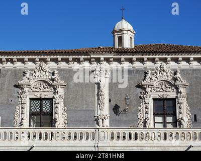 Palazzo Biscari, Biscari Palast, Via Museo Biscari, Catania, Sizilien, Sizilien, Italien, Europa Stockfoto