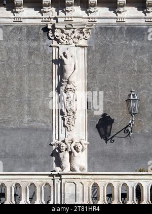 Palazzo Biscari, Biscari Palast, Via Museo Biscari, Catania, Sizilien, Sizilien, Italien, Europa Stockfoto