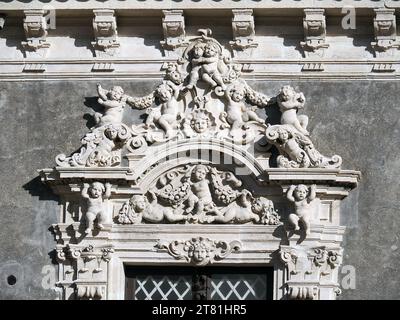 Palazzo Biscari, Biscari Palast, Via Museo Biscari, Catania, Sizilien, Sizilien, Italien, Europa Stockfoto