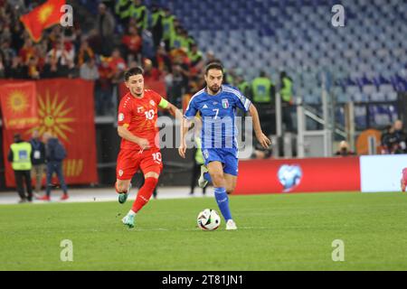 Roma, Latium, Italien. November 2023. Giacomo Bonaventura (Italien) Roma, 17.11.2023, während des Fußballspiels gültig für die Qualifikation zur EURO 2024, zwischen den Nationalmannschaften Italiens und Mazedoniens im Olympiastadion in Roma (Credit Image: © Fabio Sasso/ZUMA Press Wire) NUR REDAKTIONELLE VERWENDUNG! Nicht für kommerzielle ZWECKE! Stockfoto