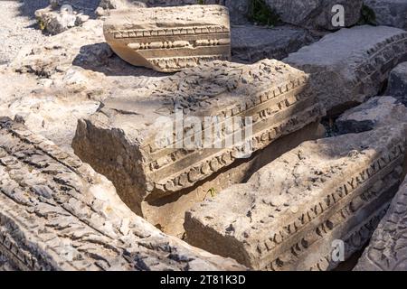 Zaghouan, Tunesien. Ruinen des römischen Wassertempels in Zaghouan. Stockfoto