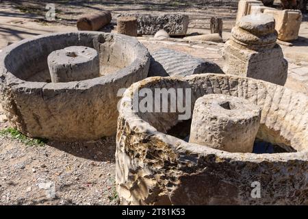 Zaghouan, Tunesien. Ruinen des römischen Wassertempels in Zaghouan. Stockfoto