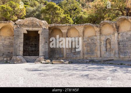 Zaghouan, Tunesien. Ruinen des römischen Wassertempels in Zaghouan. Stockfoto