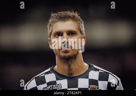 Filipe Ferreira während des Liga Portugal Spiels 23/24 zwischen Boavista FC und Sporting CP im Estadio do Bessa Seculo XXI, Porto, Portugal. (Maciej Rogowsk Stockfoto