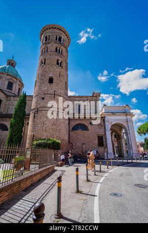 Glockenturm in der Kathedrale von Ravenna, Emilia-Romagna, Italien Stockfoto