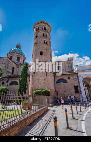 Glockenturm in der Kathedrale von Ravenna, Emilia-Romagna, Italien Stockfoto