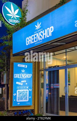 Legale Cannabis-Ladenfront, Chaweng, Ko Samui, Thailand Stockfoto