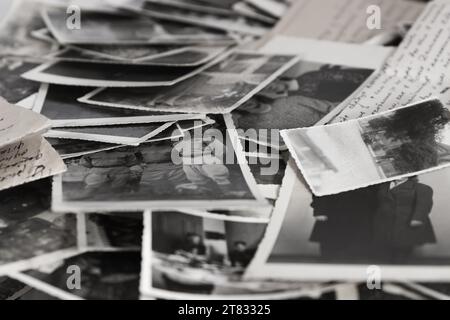 Alte Amateurfotos der Nachkriegszeit, 1940er Jahre Stockfoto