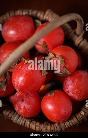 Japanische Persimmonsorten, Vietnam frischer Pfirsich Hi res Foto Stockfoto