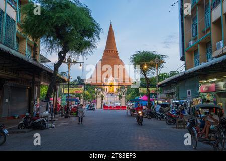 Phra Pathom Chedi Ratchaworamahawihan in Nakhon Pathom Thailand Asien Stockfoto