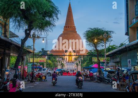 Phra Pathom Chedi Ratchaworamahawihan in Nakhon Pathom Thailand Asien Stockfoto