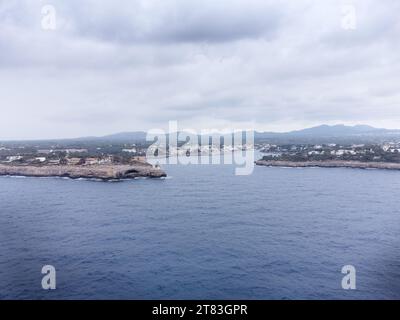 Aus der Vogelperspektive von porto Petro auf der spanischen mallorca-Insel Stockfoto