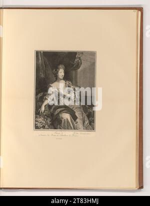 Pierre Drevet Porträt Madame Keller, Ehefrau von Jean-Jacques Keller. Kupferstich, Ätzung 1680-1738 , 1680/1738 Stockfoto