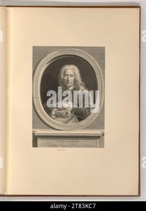 Jean Joseph Balechou (Engraver) Porträt Charles-Antoine COPOPEL. Kupferstich, Ätzung um 1749 Stockfoto