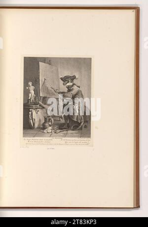 Pierre Louis Surugue le fils (Gravierer) der Maler. Kupferstich, Ätzung 1743 , 1743 Stockfoto