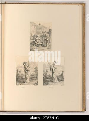 Jean Pierre Louis Laurent Houel (Engraver) chinesische Figuren. Ätzung, Kupferstich 1755-1813 , 1755/1813 Stockfoto