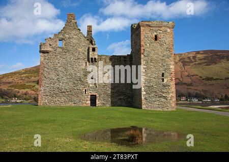 Lochranza Castle, Isle of Arran, North Ayrshire, Schottland, Vereinigtes Königreich Stockfoto