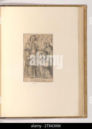 Jacques Stella Judith mit dem Kopf der Holofernes. Holzschnitt 1620-1657 , 1620/1657 Stockfoto