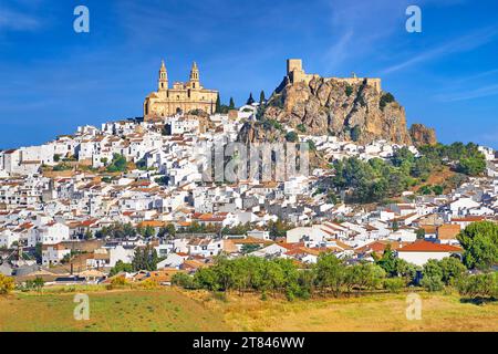 Weißes Dorf Olvera, Provinz Cadiz, Andalusien, Spanien Stockfoto