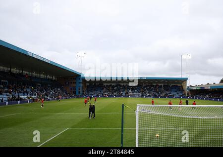 Ein allgemeiner Blick auf das Priestfield Stadium vor dem Spiel der Sky Bet League 2 im Priestfield Stadium, Gillingham. Bilddatum: Samstag, 18. November 2023. Stockfoto