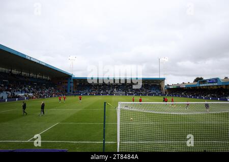 Ein allgemeiner Blick auf das Priestfield Stadium vor dem Spiel der Sky Bet League 2 im Priestfield Stadium, Gillingham. Bilddatum: Samstag, 18. November 2023. Stockfoto