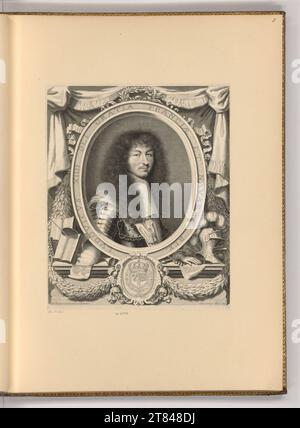 Robert Nanteuil (Ausführende r Künstler in) Porträt Louis XIV .. Kupferstich, Lochstich 1663 , 1663 Stockfoto