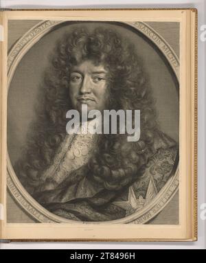 Pierre Simon (Ausführende r Künstler in) Porträt Francois Michel Le Tellier, Marquis de Louvois. Kupferstich, Ätzung 1660-1710 , 1660/1710 Stockfoto