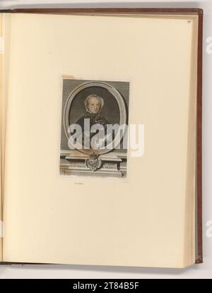 Gilles Edme Petit (Gravierer) Porträt Maria Leszczynska. Kupferstich, Ätzung 1705-1760 , 1705/1760 Stockfoto