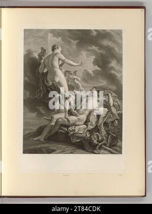 Jean Charles Le Vasseur Diane und endymion. Ätzung, Kupferstich 1771 , 1771 Stockfoto