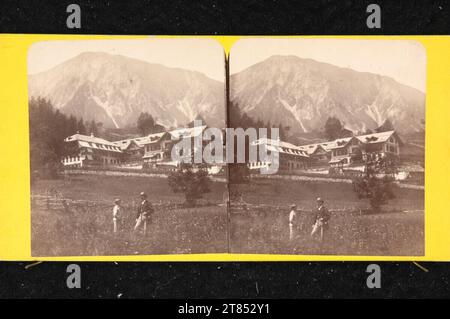 Anonym Hotel Lenkerhof in Lenk im Simmental. Albuminpapier, auf der Box / Stereoformat um 1875 Stockfoto