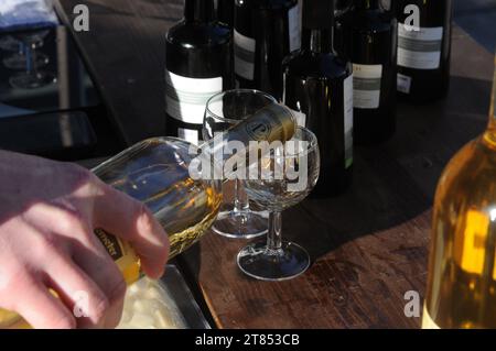 Kopenhagen, Dänemark /18. November 2023/.Pineau des charentes Bio-Getränkeverkostung in Kopenhagen. Photo.Francis Joseph Dean/Dean Pictures Credit: Imago/Alamy Live News Stockfoto