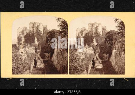 Anonym Chepstow Castle in Monmouthshire. Albuminpapier, auf der Box/Stereoformat Stockfoto