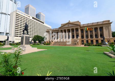 Altes Parlamentsgebäude in Colombo, das heute das Präsidentensekretariat von Sri Lanka beherbergt Stockfoto