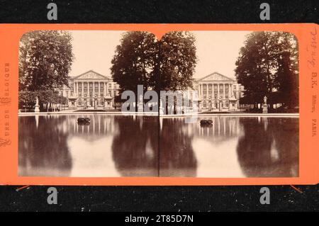 Adolphe Block Palais de la Nation, Brüssel. Albuminpapier, auf der Box / Stereoformat um 1870 Stockfoto